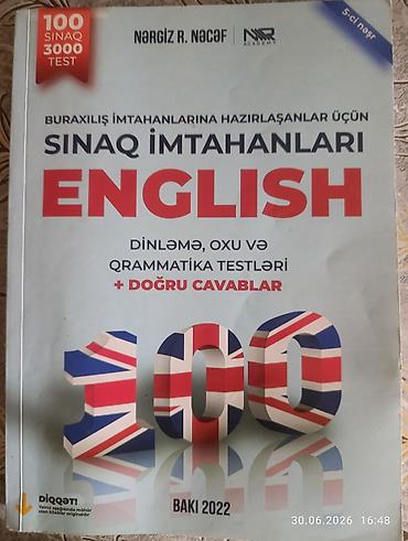 Testlər: Məhsul: “Sınaq İmtahanları – English” (5-ci nəşr) Müəllif: Nərgiz R — 1
