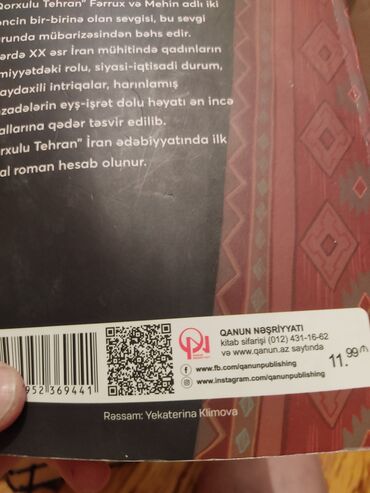 kitab: Satilir koclə əlaqədar vərəqləri əzik deyil səliqəlidir qiymətinden