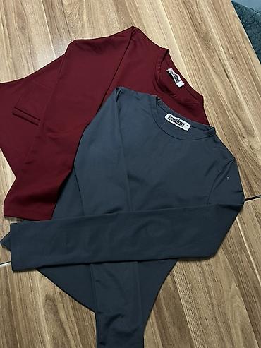 pive seti: Uzunqol basic köynək seti – 2 ədəd - Model: Unisex, crew-neck — 1