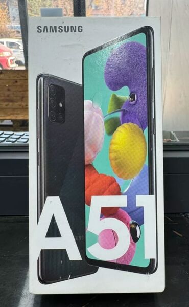 Samsung: Samsung A51, Б/у, 64 ГБ, цвет - Фиолетовый, 2 SIM