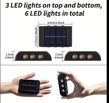 Ev üçün digər mallar: Günəş LED divar lampası – elektriksiz işıq 💡 Bağ, həyət və balkon — 3