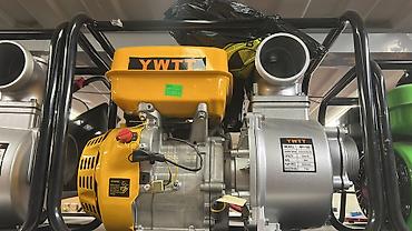 Бензиновая мотопомпа YWTT WP-100, 4 дюйма (100 мм), 100 м³/ч, напор 26