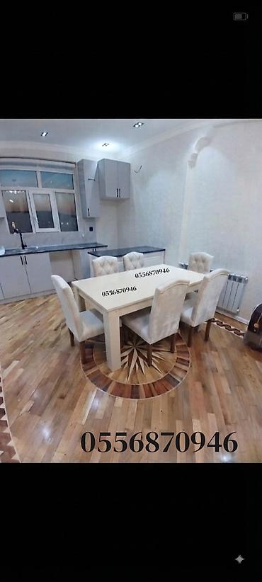 Qonaq otağı üçün, Yeni, Açılmayan, Dördbucaq masa, 6 stul lalafo.az -da Qonaq otağı üçün, Yeni, Açılmayan, Dördbucaq masa, 6 stul