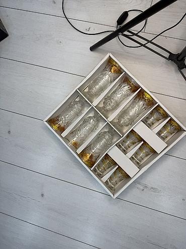 Наборы посуды: Наборы стеклянной посуды. 1) Набор креманок на ножке, 6 штук - — 6