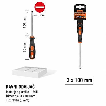 KMT Odvijač sa ručkom za masažu 2308929 Ravni odvijač sa specijalno