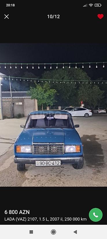 2107 baqaj: VAZ (LADA) 2107: 1.5 l | 2007 il 250000 km Sedan — 2