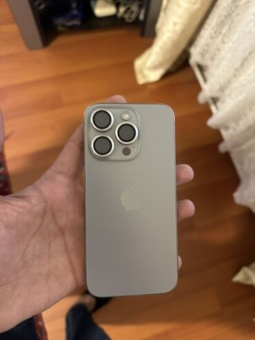 apple notebook qiymeti: IPhone 15 Pro, 256 ГБ, Natural Titanium, Face ID