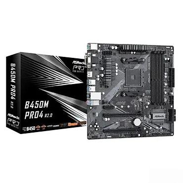 Matične ploče: ASRock B450M Pro4 R2.0 – mATX matična ploča za AMD - Čipset: AMD B450 — 2
