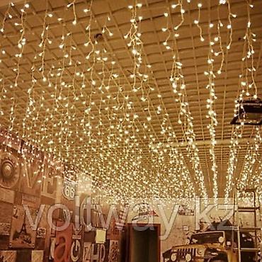 led часы: Светодиодные гирлянды‑шторы (занавес/«дождь», «бахрома») теплого — 2