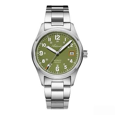 Ručni satovi: ADDIESDIVE AD2070 - 39mm - Zelena - Seiko NH35 Automatik ADDIESDIVE — 12