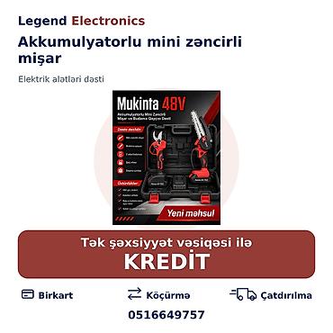 elektrik mişarlar: Elan başlığı: Akkumulyatorlu mini zəncirli mişar və budama qayçısı — 1