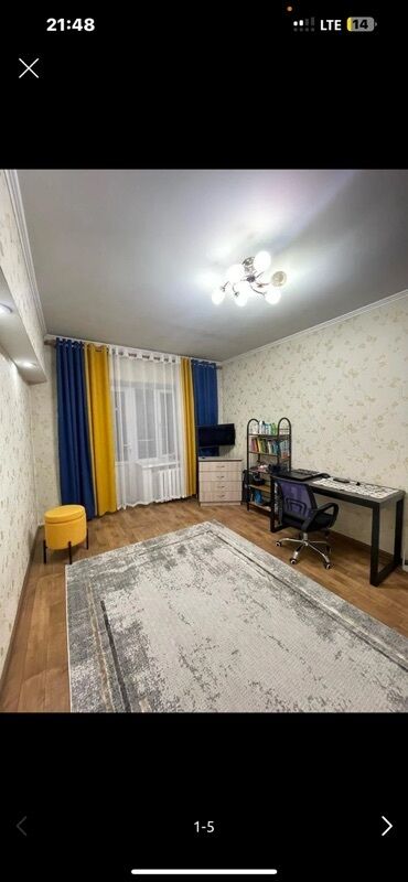 саламат курулуш: 1 бөлмө, 33 кв. м, Жеке план, 3 кабат, Косметикалык ремонт