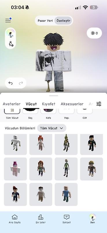 kombi fondital: ROBLOX avatar dizaynı və fərdiləşdirmə xidməti Xidmətin məzmunu: - — 3