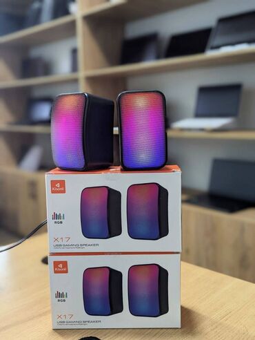 ноут: Компьютерные колонки 
Kisonli X17
Есть RGB light