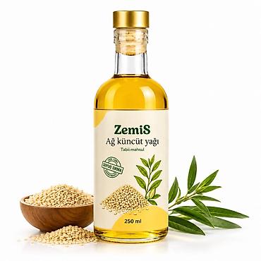ZemiS Ağ küncüt yağı – 250 ml - Tərkib: 100% təbii ağ küncüt yağı -