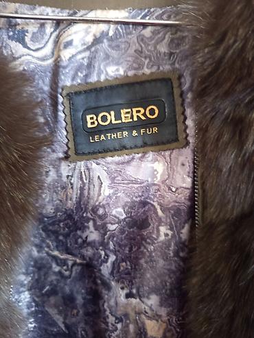boler: Brend: BOLERO Leather & Fur Model: Uzun xəz jilet - Rəng: tünd — 3