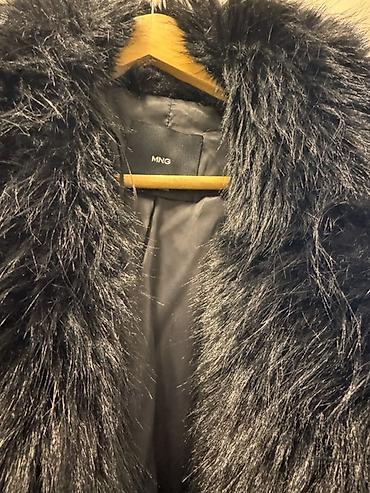 tuklu geyim: Kürk, Mango, M, L, XL, rəng - Qara — 4