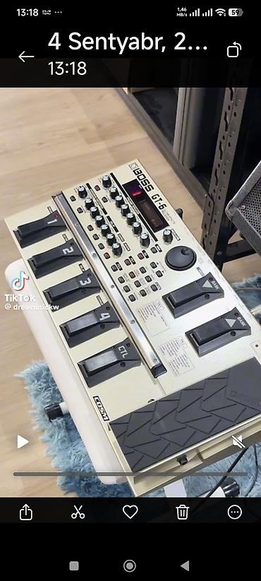 BOSS GT-6 gitar çoxefekt prosessoru - COSM texnologiyası ilə yüksək