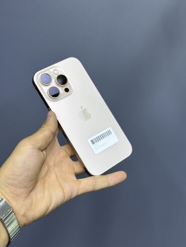 Apple iPhone: IPhone 16 Pro, Новый, 256 ГБ, Desert Titanium, Кабель, Зарядное устройство, Чехол, В рассрочку, 100 %