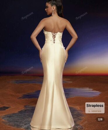 svečane pantalone: Zara color - Beige, Evening, Without sleeves