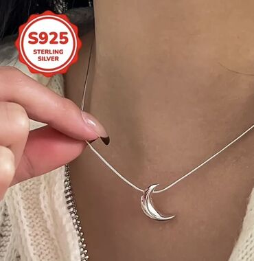 серебро цепочка: Серебряные колье, Проба 925, Женские, Новый, Без вставки