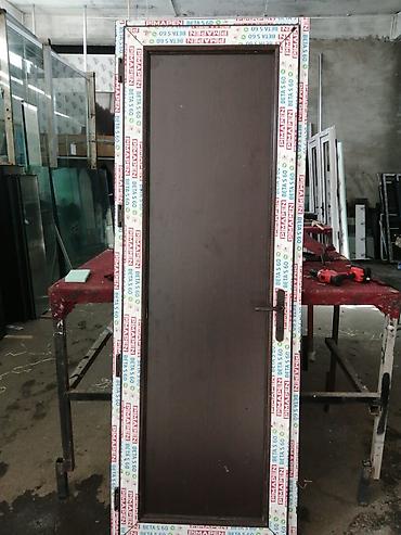 Plastik qapılar: Yeni Plastik qapı 70x200 sm Zamok və çərçivə ilə, Zəmanətli, Ödənişli quraşdırma, Ödənişli çatdırılma — 5