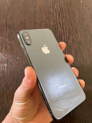 чехол для xr: IPhone Xs, Б/у, 64 ГБ, Black Titanium, Защитное стекло, Чехол, 77 %