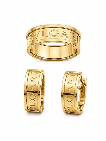 булгари кольца: Комплект из желтого золота 585 BVLGARI - Категория: серьги - Город — 1