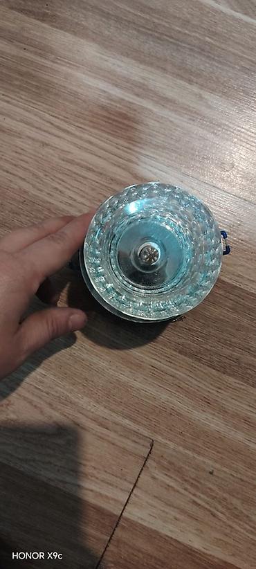 Şüşə korpuslu tavan spotu (gömme tip) - Material: qalın, şəffaf