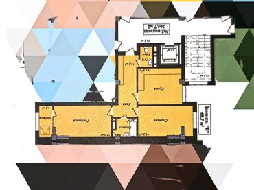 село раздольное: 2 комнаты, 68 м², Элитка, 4 этаж, ПСО (под самоотделку)