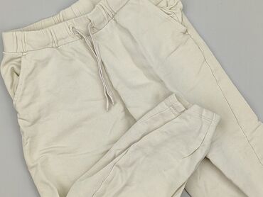 beżowa bluzki z falbanką: Sweatpants, Benetton, 4-5 years, 104/110, condition - Good