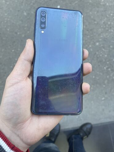 Samsung: Samsung A50, 64 ГБ, цвет - Синий, Отпечаток пальца, Face ID