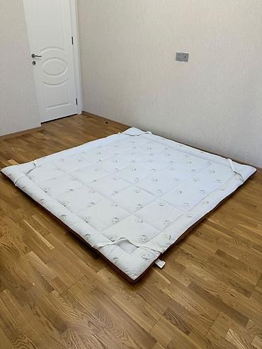 2 nəfərlik taxt döşəyi: Yataq üçün üstlük/yorğan tipli döşək topperi Ölçü: 180x220 - Ölçü — 1