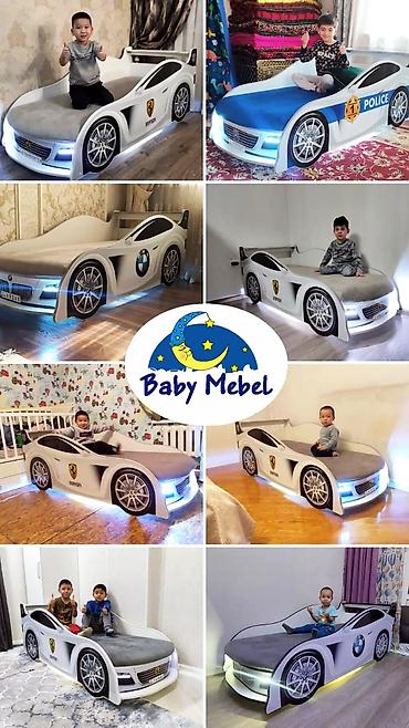 Детские односпальные кровати: Детская односпальная кровать, Новый, Для мальчика, Для девочки, С матрасом, ДСП, Бесплатная доставка — 7