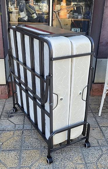 raskuladuşka: Qatlanan tək nəfərlik çarpayı satılır. Metal karkaslı, möhkəm — 1