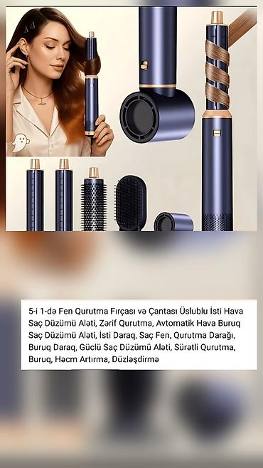 5-i 1-də fen qurutma fırçası və saç düzümü aləti. Bu çoxfunksiyalı lalafo.az -da 5-i 1-də fen qurutma fırçası və saç düzümü aləti. Bu çoxfunksiyalı