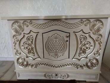 обувь шкаф: Кийимдер үчүн тумба, Күзгүсүз, МДФ, түсү - Саргыч боз