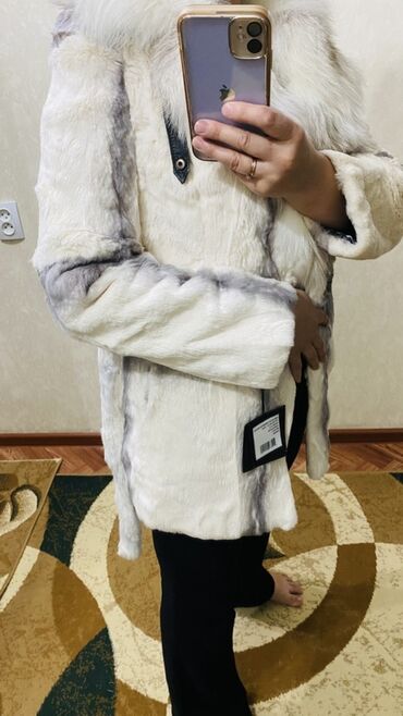 женские штаны адидас: Шуба, Кролик, 2XL (EU 44)