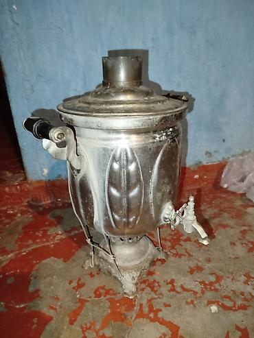 qaz sobasi temiri: Samovar satılır, 4.5 litir tutumlu, şəkildəki kimi normal vəzyətdədir — 1