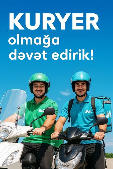Inzibati heyət: Moto-kuryer tələb olunur, Ayda 2 dəfə ödəniş, Təcrübəsiz