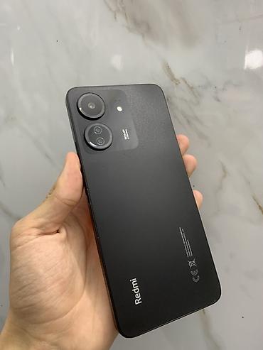 Redmi, Redmi 13C, Б/у, 128 ГБ, цвет - Черный, 1 SIM, 2 SIM