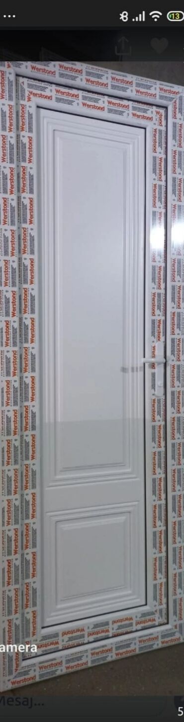 Plastik qapılar: Yeni Plastik qapı 80x200 sm Zamok ilə, Zəmanətli, Pulsuz quraşdırma, Ödənişli çatdırılma, Rayonlara çatdırılma — 32