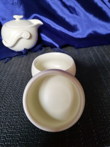 Kuhinjski setovi: Servis vintaz,nov porcelanski za caj za dvoje. Perfektan rad i — 4