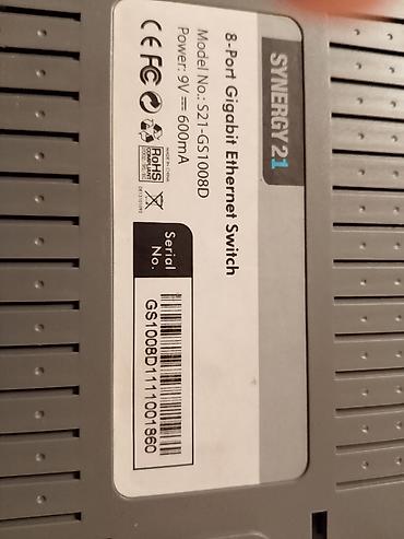 gaming racunari: Synergy 21 S21-GS1008D gigabit mrežni prekidač - 8-portni Gigabit — 3
