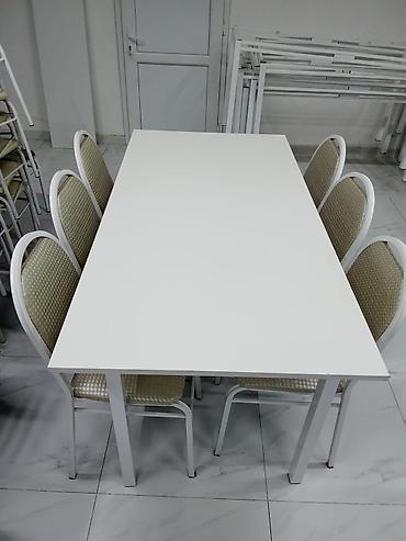 boya seti: Qonaq otağı üçün, Yeni, Açılmayan, Dördbucaq masa, 6 stul — 2