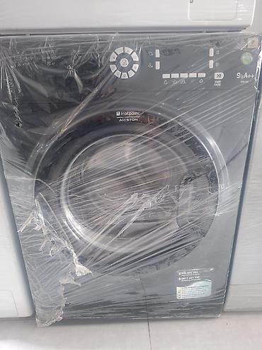 petlə masini: Paltaryuyan maşın Hotpoint Ariston, 9 kq, İşlənmiş, Avtomat, Qurutmasız, Kredit yoxdur, Ödənişli çatdırılma — 1