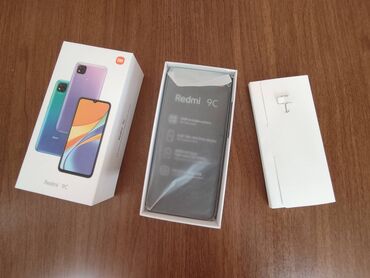телефон fly связной: Xiaomi Redmi 9C, 32 GB, rəng - Qara, 
 Barmaq izi, İki sim kartlı, Sənədlərlə