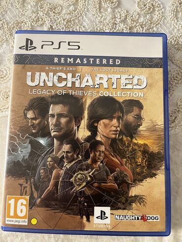 ps 4 oyun diski: Uncharted 4: A Thief's End, Macəra, İşlənmiş Disk, PS5 (Sony PlayStation 5)