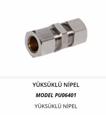 mining ferma satilir: Yüksüklü nipel – Model PU06401 - Tətbiq sahəsi: su, istilik və