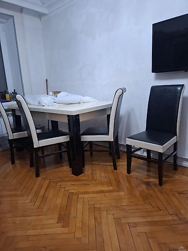 parket yonan: Yemək masa dəsti – 1 masa + 6 stul - Masa: düzbucaqlı forma, parlaq — 2